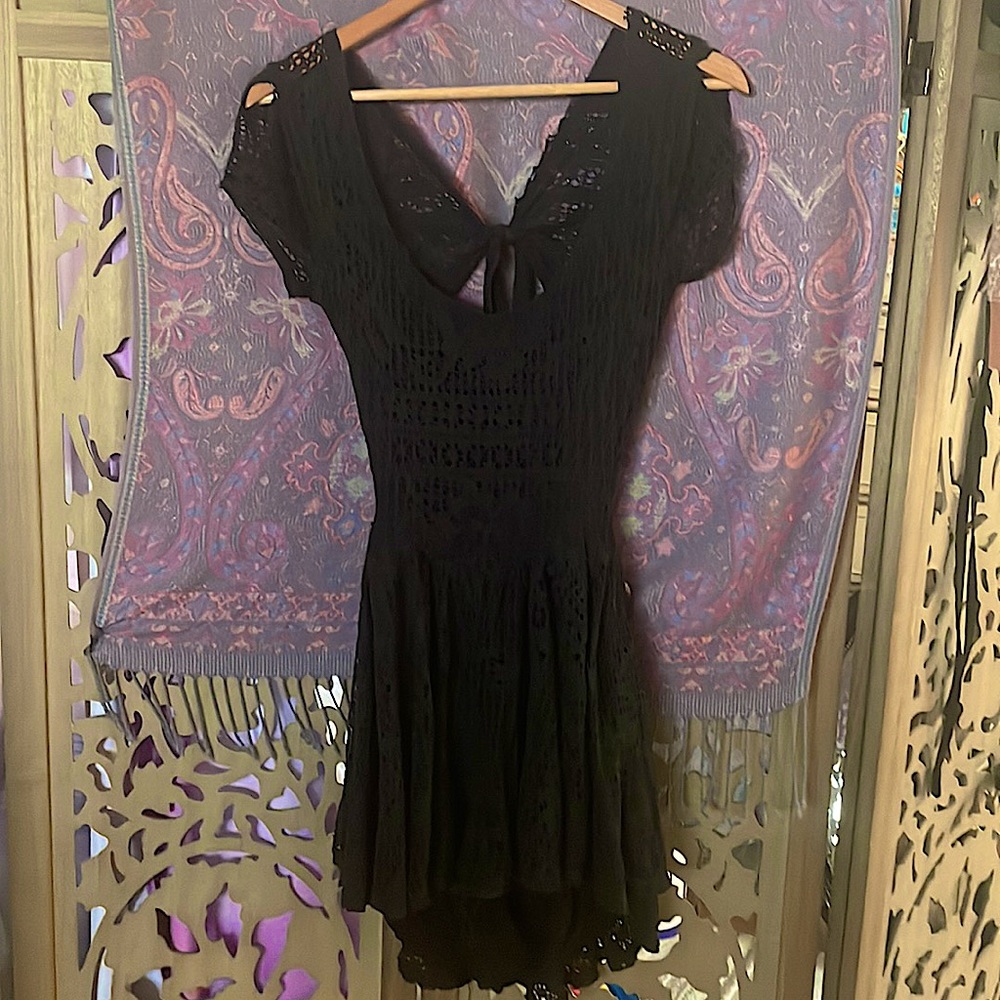 Free people beach lace romper